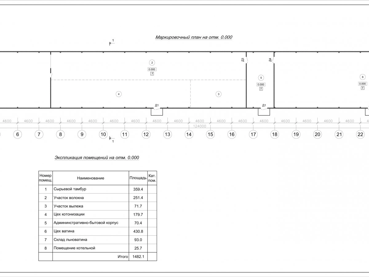 Планировка Производственное здание из сэндвич-панелей -  фото 1