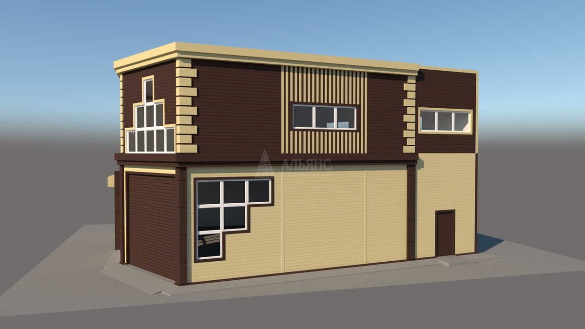 3D визуализация Склад-ангар из сэндвич-панелей - фото 8