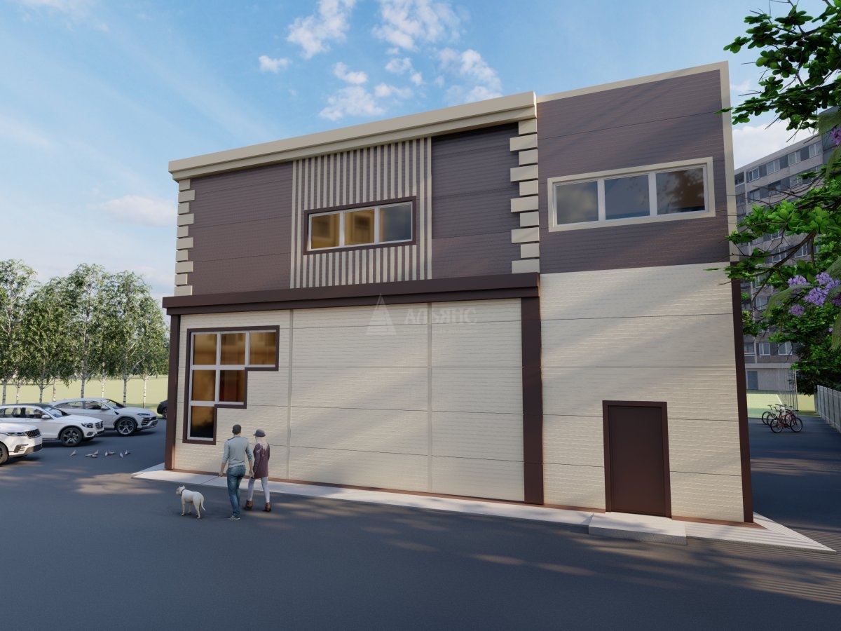 3D визуализация Склад-ангар из сэндвич-панелей - фото 3